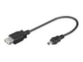 Miniatyrbild 1 av 4: goobay - USB-adapter - mini-USB typ B (han) till USB (hun) - USB 2.0 - 20 cm
