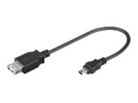 goobay - USB-adapter - mini-USB typ B (han) till USB (hun) - USB 2.0 - 20 cm