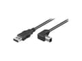 Miniatyrbild 4 av 4: Tecline 2m USB A - USB B, 2 m, USB A, USB B, USB 2.0, Hane/Hane, Svart