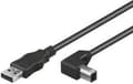 Miniatyrbild 2 av 4: Tecline 2m USB A - USB B, 2 m, USB A, USB B, USB 2.0, Hane/Hane, Svart