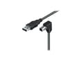 Miniatyrbild 1 av 4: Tecline 2m USB A - USB B, 2 m, USB A, USB B, USB 2.0, Hane/Hane, Svart