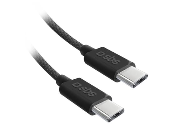 SBS TECABLETISSUETCCB, 1,5 m, USB C, USB C, USB 2.0, 0,48 Gbit/s, Svart