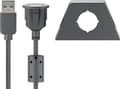 Miniatyrbild 3 av 3: goobay - USB-förlängningskabel - USB (hona) till USB (hane) - USB 2.0 - 2 m - svart