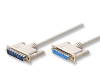 Manhattan 4.5m DB25 M/F, Valkoinen, 4,5 m, DB25 M, DB25 F
