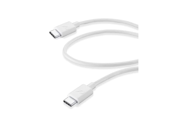 Cellularline USBDATA06USBC2C, 0,6 m, USB C, USB C, Valkoinen