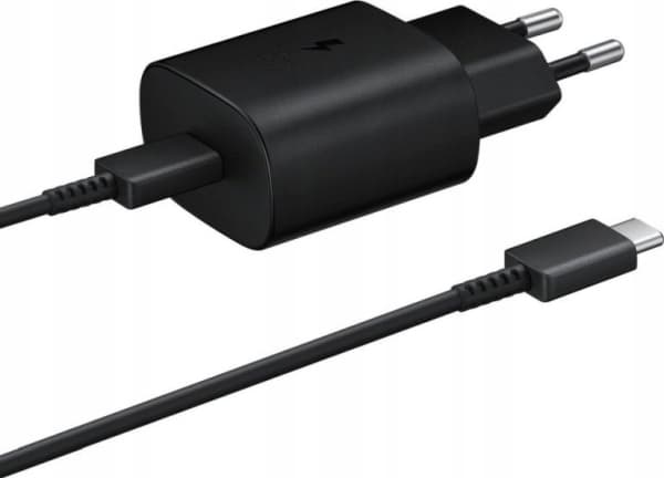 EP-TA800EBE + EP-DG980BBE Samsung 25W reiselader + USB-C/USB-C datakabel svart (OOB Bulk)
