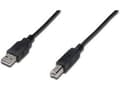 Miniatyrbild 2 av 2: Alcasa USB 2.0 1.8m, 1,8 m, USB A, USB B, USB 2.0, Hane/Hane, Svart