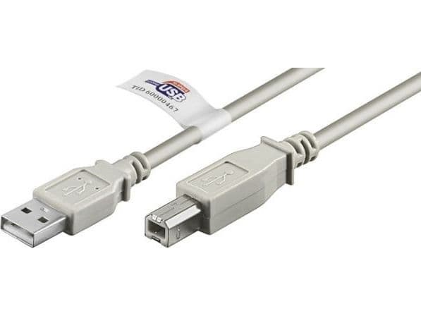 goobay - USB-kaapeli - USB Type B (uros) - USB (uros) - USB 2.0 - 5 m - harmaa