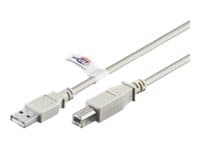 goobay - USB-kaapeli - USB Type B (uros) - USB (uros) - USB 2.0 - 5 m - harmaa