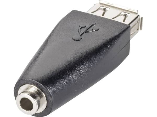 goobay - Lade/data-adapter - minijakk hunn til USB hunn