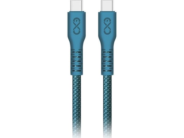 Orno USB-C-kabel - USB-C eXc IMMORTAL, 0,9 m, 30 W, snabbladdning, blandade färger