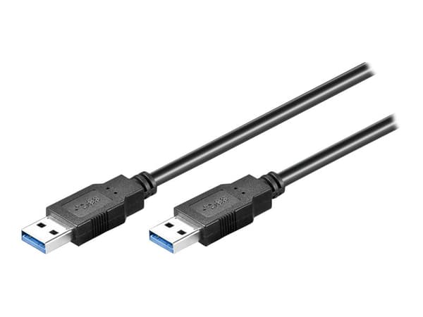 goobay - USB-kabel - USB typ A (hane) till USB typ A (hane) - USB 3.0 - 1 m - svart