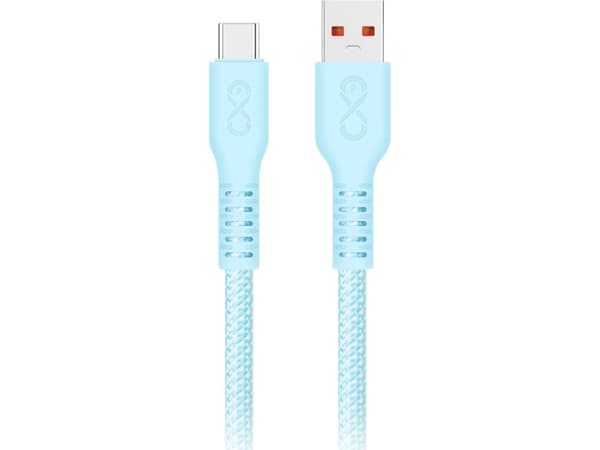 Orno USB-A till USB-C eXc IMMORTAL-kabel, 2 m, 30 W, snabbladdning, blandade färger