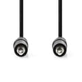 Miniatyrbild 3 av 4: Nedis Stereoljudkabel | 3.5 mm Hane | 3.5 mm Hane | Nickelplaterad | 0.50 m | Rund | Svart | Label