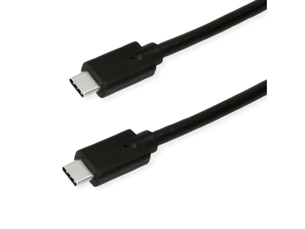 ROLINE 11449071, 1 m, USB C, USB C, USB 3.2 Gen 2x2, 20 Gbit/s, Svart