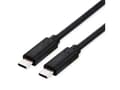 Miniatyrbild 1 av 4: ROLINE 11029092, 0,8 m, USB C, USB C, USB4 Gen 3x2, 40 Gbit/s, Svart