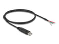 Miniatyrbild 2 av 4: Delock - USB/seriell adapter - USB 2.0 - RS-485, Modbus - seriell RS-485 - svart