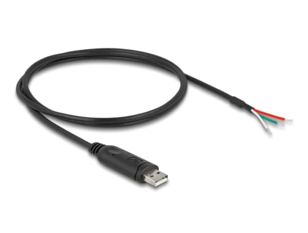 Delock - USB/seriell adapter - USB 2.0 - RS-485, Modbus - seriell RS-485 - svart