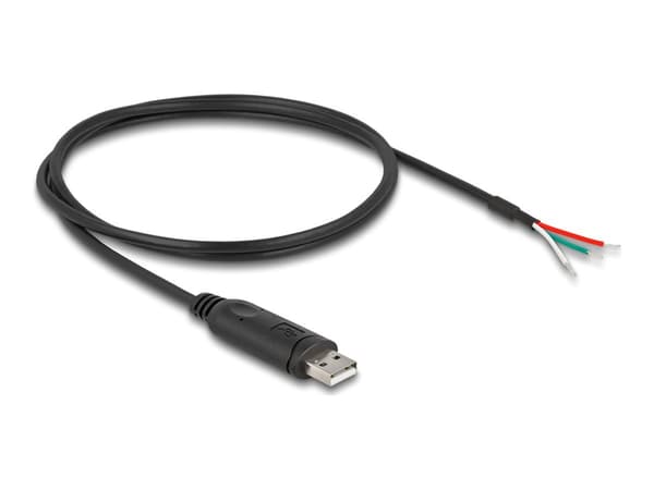 Delock - USB/seriell adapter - USB 2.0 - RS-485, Modbus - seriell RS-485 - svart