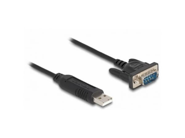 Delock - USB / seriell kabel - USB (hane) till DB-9 (hane) skruvbar - 50 cm