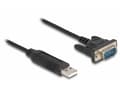 Miniatyrbild 2 av 5: Delock - USB / seriell kabel - USB (hane) till DB-9 (hane) skruvbar - 50 cm