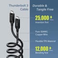 Miniatyrbillede 6 af 8: Edimax USB4/Thunderbolt3 Cable, 40G, 1meter, Type C to Type C