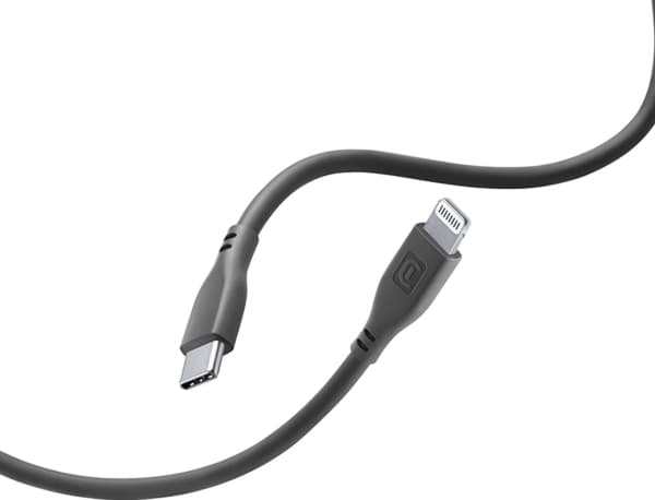 Cellularline 8018080431395, 1,2 m, Lightning, USB C, Hankjønn, Hankjønn, Sort