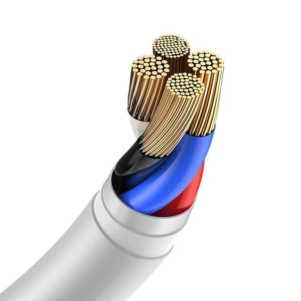 Baseus 2x USB-A till Lightning kabel 1.5m - Vit