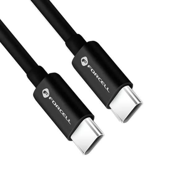 Forcell USB-C till USB-C Kablar 2m - Svart