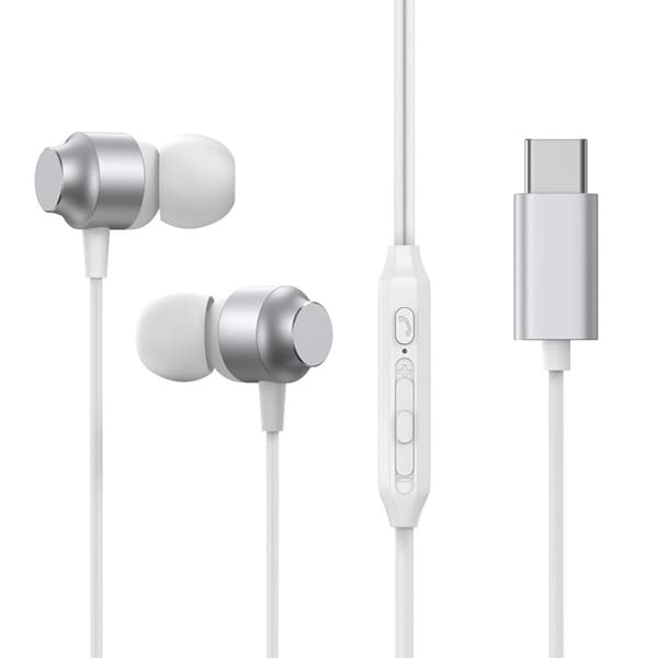 Joyroom In-Ear Hörlurar USB-C - Vit