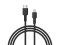 Miniatyrbilde 3 av 5: AUKEY CB-CL02, 1,2 m, Lightning, USB C, Hankjønn, Hankjønn, Sort