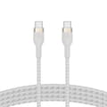 Miniatyrbilde 3 av 3: Belkin BOOST CHARGE USB-C til USB-C 2.0 Flettet silikon, 1 m, hvit