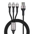 Miniatyrbild 1 av 2: Blue Star USB-A Till Micro-USB/USB-C/Lightning Kabel 1.2m