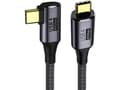 Pikkukuva 3 / 4: PremiumCord KU4CU08, 0,8 m, USB C, USB C, USB4 Gen 3x2, 40000 Mbit/s, musta, harmaa