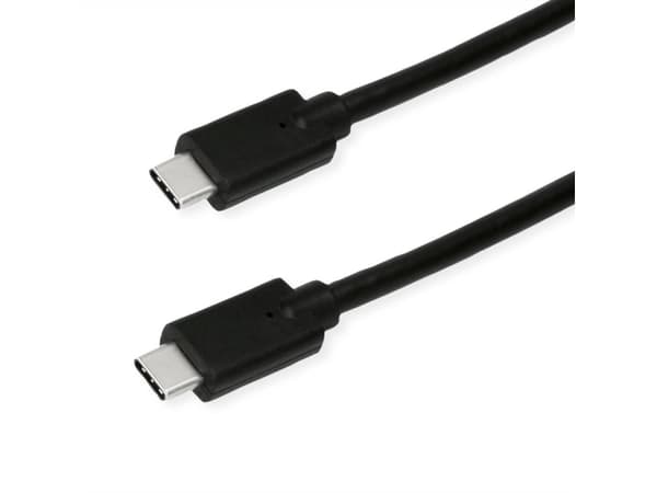 ROLINE 11449070, 0,5 m, USB C, USB C, USB 3.2 Gen 2x2, 20000 Mbit/s, Sort