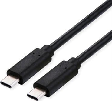 ROLINE 11029091, 0,5 m, USB C, USB C, USB4 Gen 3x2, 40 Gbit/s, Svart