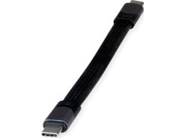 ROLINE 11029078, 0,15 m, USB C, USB C, USB4 Gen 3x2, 40 Gbit/sek., Sort