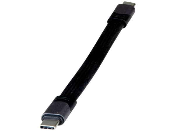 ROLINE 11029078, 0,15 m, USB C, USB C, USB4 Gen 3x2, 40 Gbit/sek., Sort