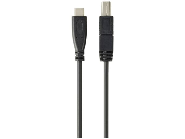 Renkforce RF-5720408, 1,8 m, USB C, USB B, USB 3.2 Gen 1 (3.1 Gen 1), 5 Gbit/s, Sort
