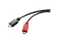 Pikkukuva 4 / 4: Renkforce USB-kaapeli USB 2.0 USB-mikro-B-kaapeli, USB-mikro-B-kaapeli 0,30 m Sort med OTG-funktion RF-5771772