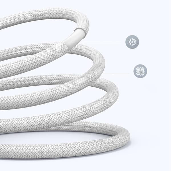 Ugreen US557 USB-C till USB-C kabel PD 100W 1m - Vit