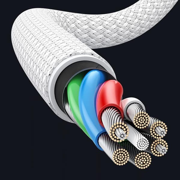 Ugreen US557 USB-C till USB-C kabel PD 100W 1m - Vit