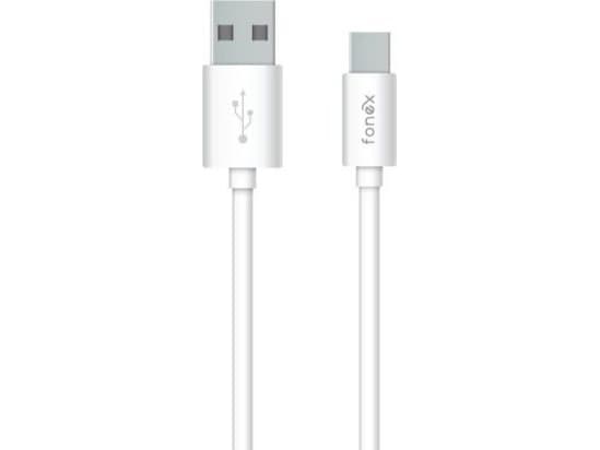 Fonex Data Cable USB to Type-C 25W 1m By Fonex White