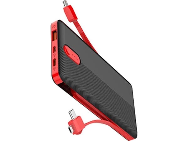 LDNIO PL1013 powerbank, 10000mAh + 3-in-1 cable (black)