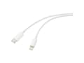 Miniatyrbild 1 av 5: Renkforce RF-5724080, 2 m, Lightning, USB C, Hankoppling, Hankoppling, Vit