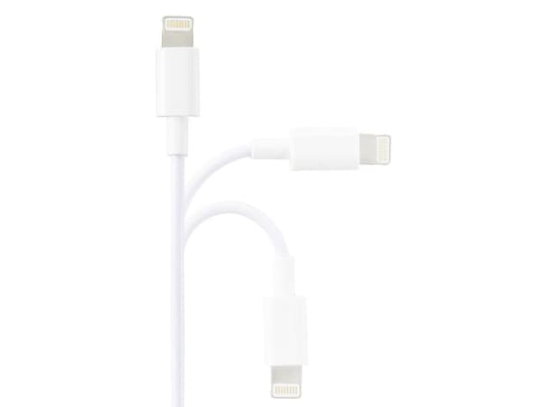 Renkforce RF-5724088, 3 m, Lightning, USB A, Hankoppling, Hankoppling, Vit