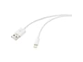 Miniatyrbild 1 av 5: Renkforce RF-5724088, 3 m, Lightning, USB A, Hankoppling, Hankoppling, Vit