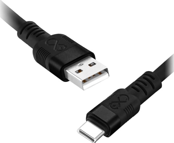 Orno USB-A - USB-C kabel 2 m Svart (CABEXCWHPUSBC2.0DMIX)