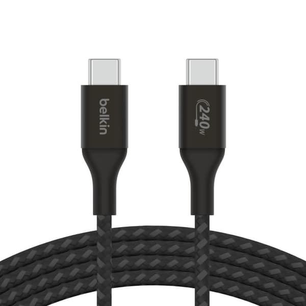 Belkin BOOST CHARGE 240W USB-C til USB-C-kabel, 1 m, svart