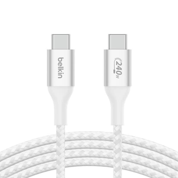 Belkin BOOST CHARGE 240W USB-C til USB-C-kabel, 1 m, hvit